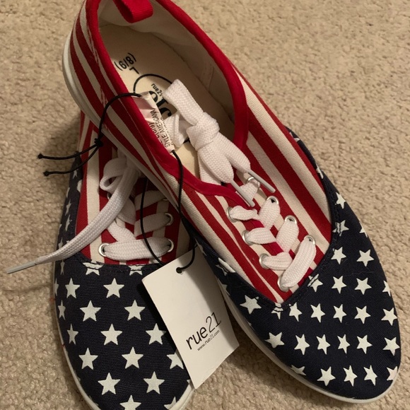 american flag canvas shoes